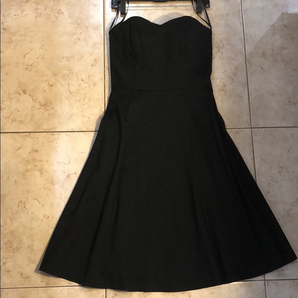 WHITE HOUSE BLACK MARKET DRESS Black SZ 8 - Picture 6 of 6